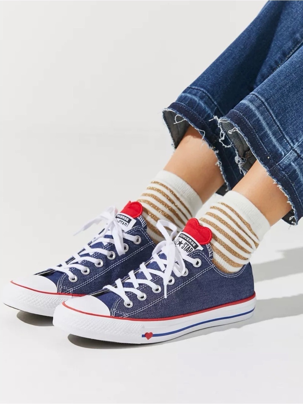 Kids Converse Chuck Taylor‎ All Star Denim Love Low Top Sneaker